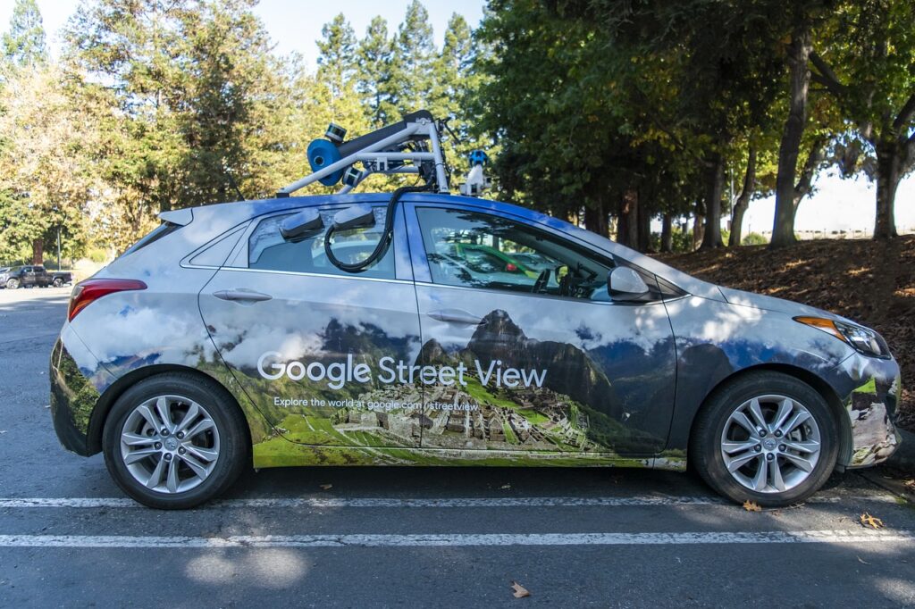 google maps street view car, google maps car, google car